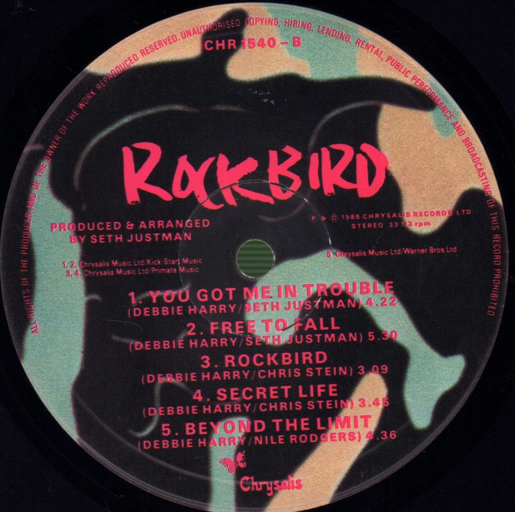 Debbie Harry - Rockbird - Lp