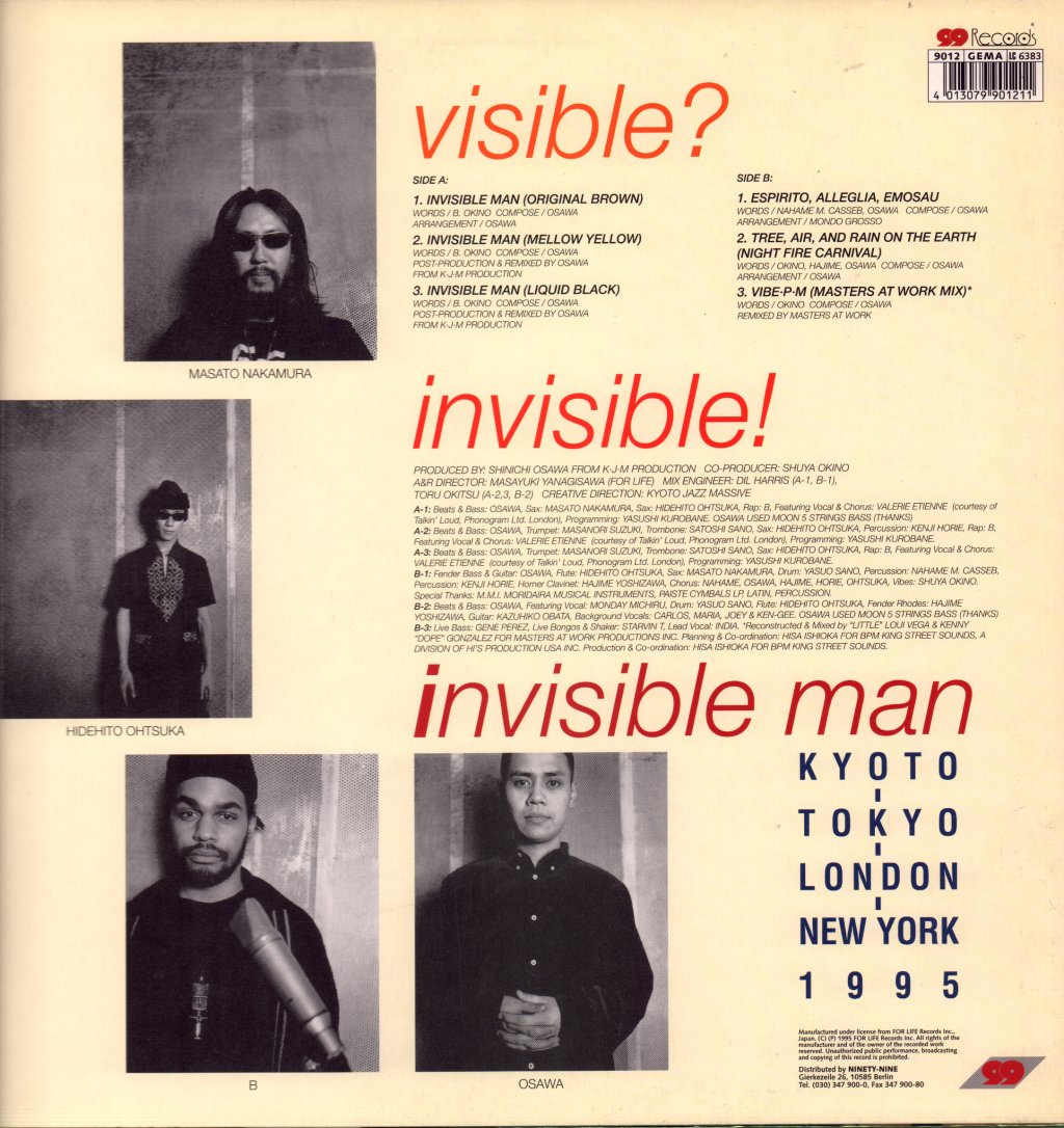 Mondo Grosso - Invisible Man - 12 Inch