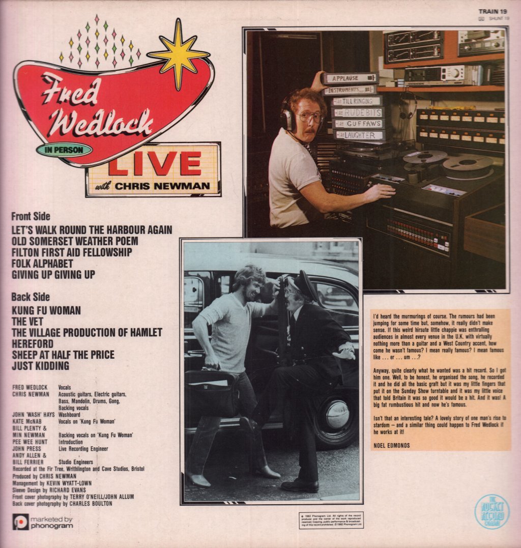 Fred Wedlock And Chris Newman - Live - Lp