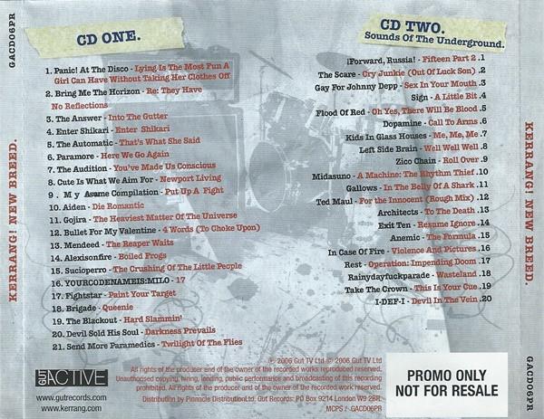 Various Artists - Kerrang! New Breed - Double Cd