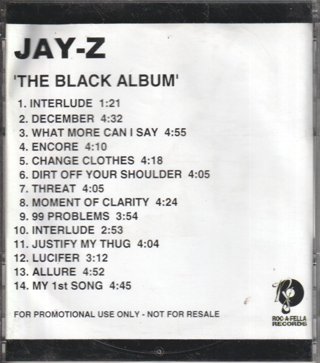 Jay-Z - Black Album - Cdr