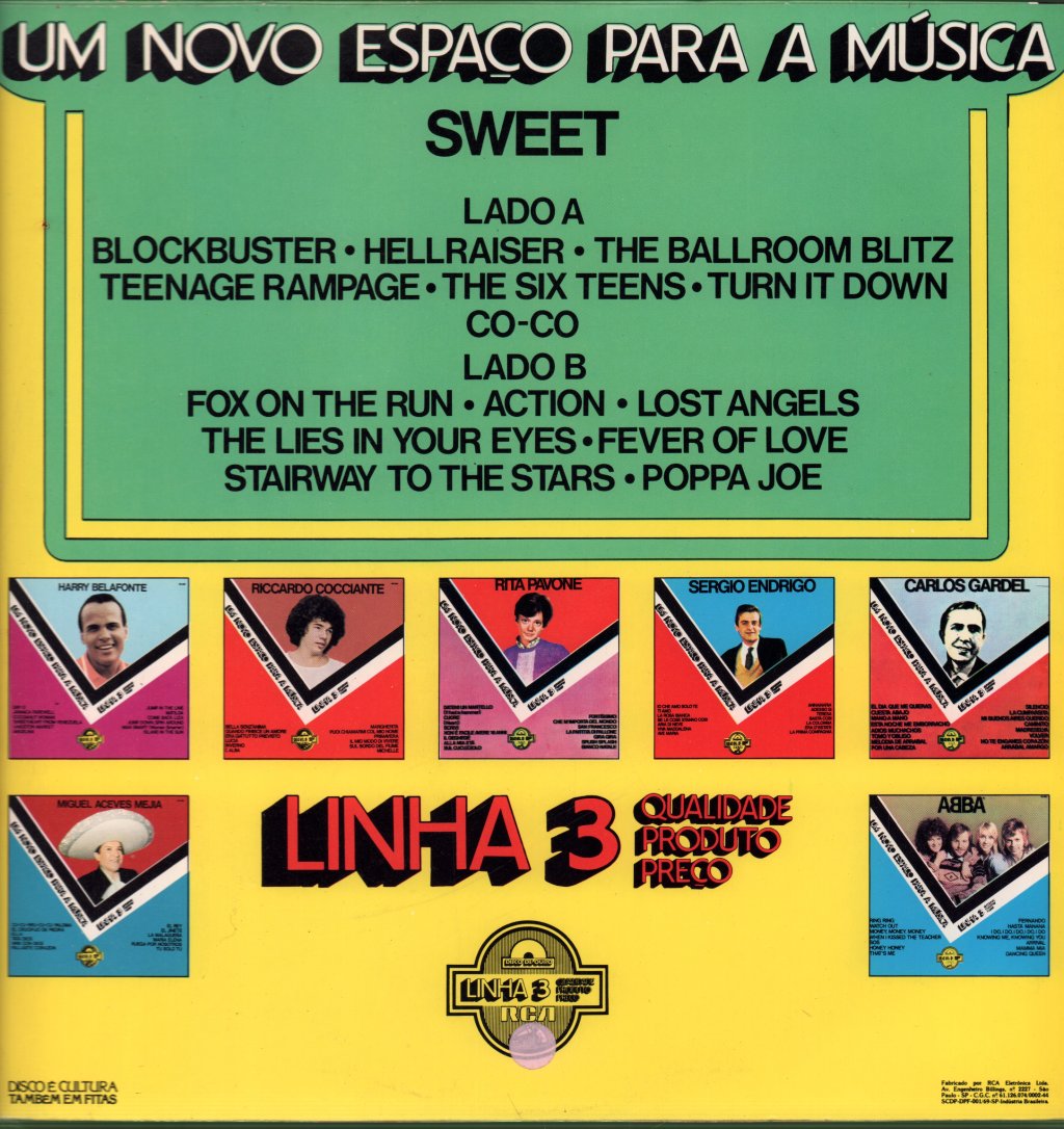 Sweet - Disco De Ouro - Lp