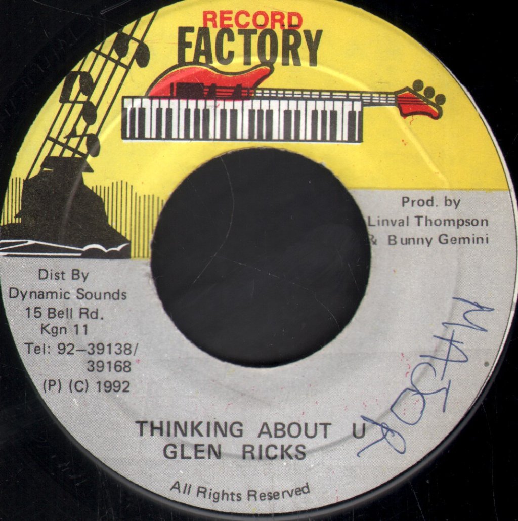 Glen Ricks - Thinking About U - 7 Inch