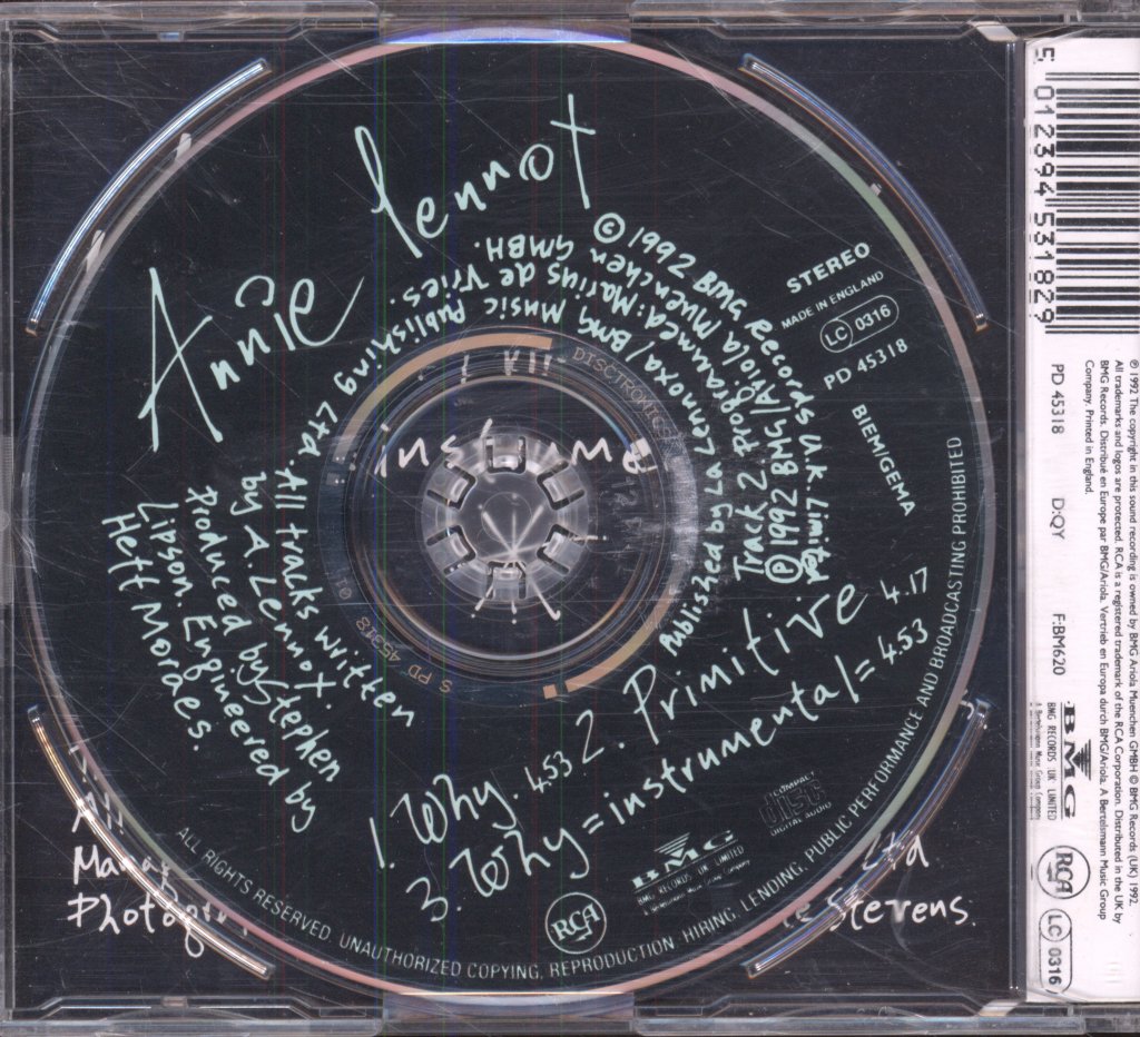Annie Lennox - Why - Cd