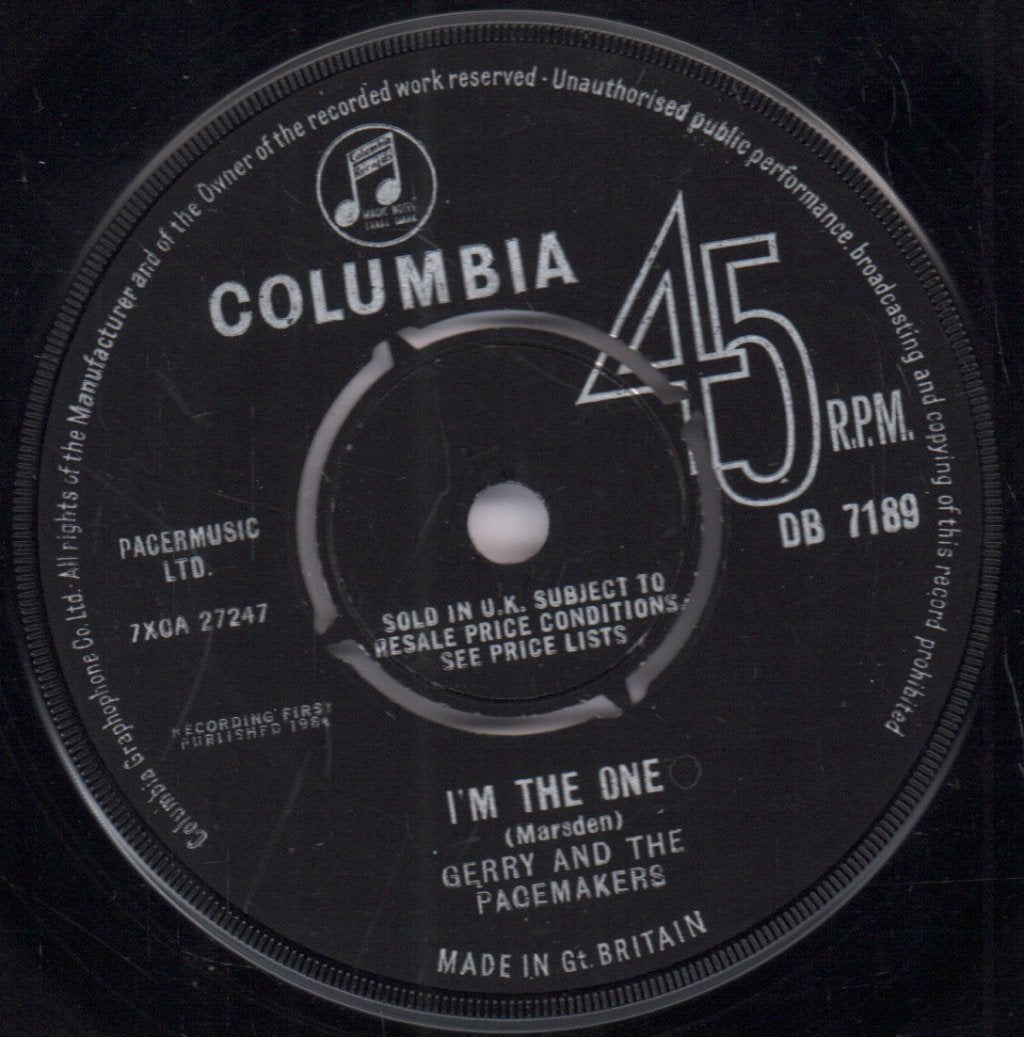 Gerry And The Pacemakers - I'm The One - 7 Inch