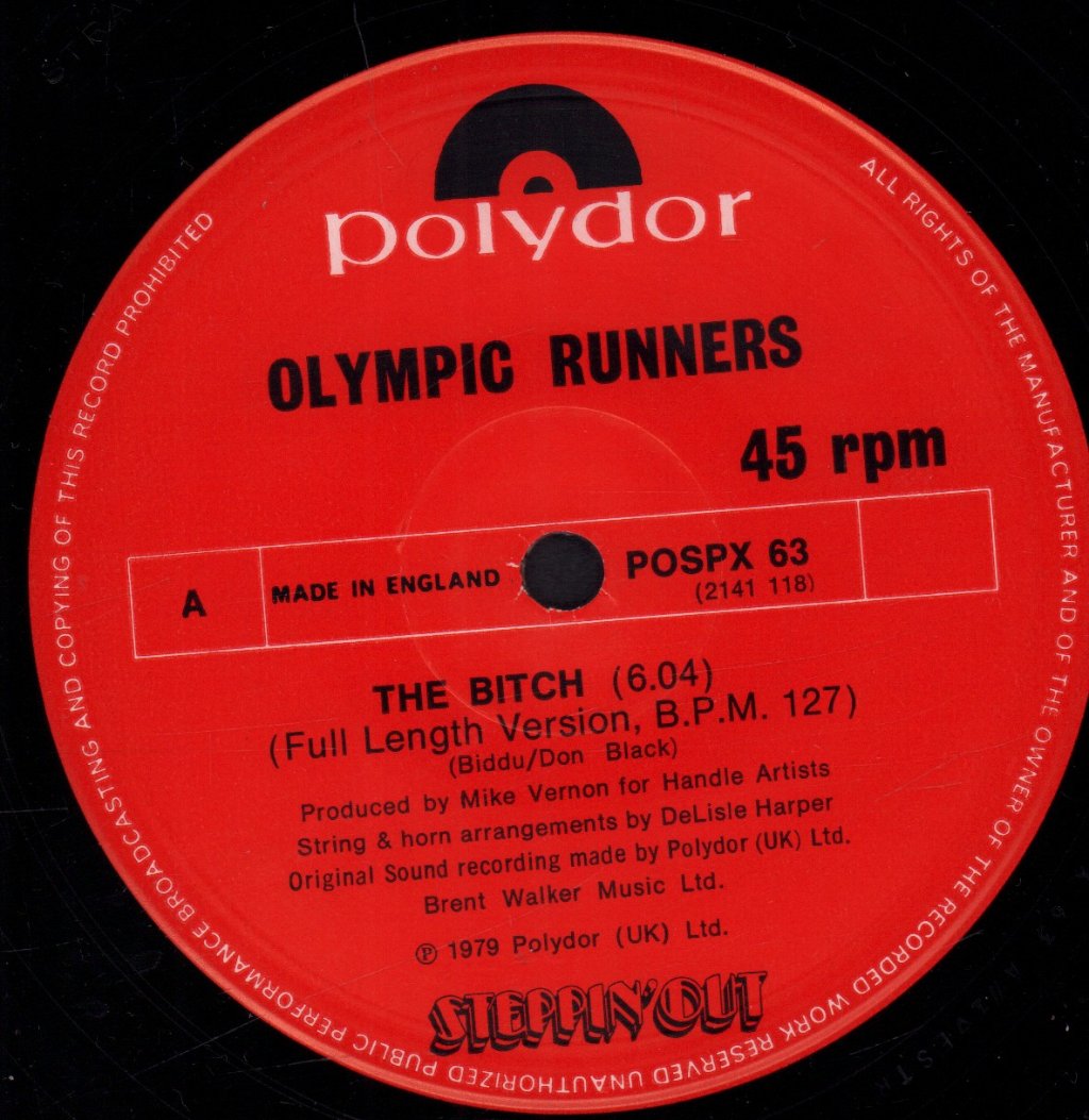 Olympic Runners - Bitch - 12 Inch