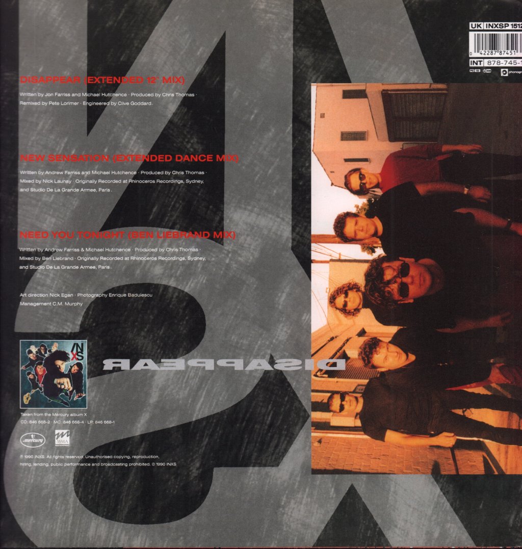 INXS - Disappear - 12 Inch