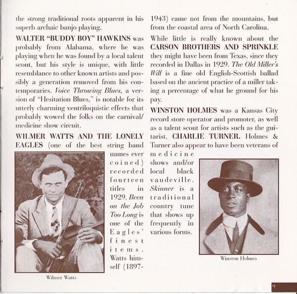 Various Artists - Times Ain't Like They Used To Be: Early American Rural Music. Classic Recordings Of The 1920’s And 30's. Vol. 1 - Cd