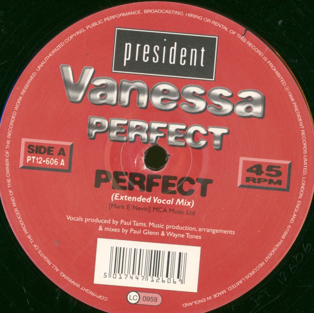 Vanessa - Perfect - 12 Inch