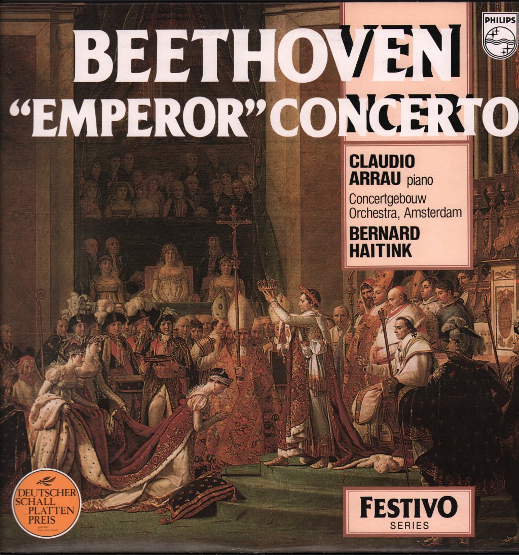 Claudio Arrau / Bernard Haitink / Concertgebouw Orchestra, Amsterdam - Beethoven - Piano Concerto No. 5 Emperor - Lp