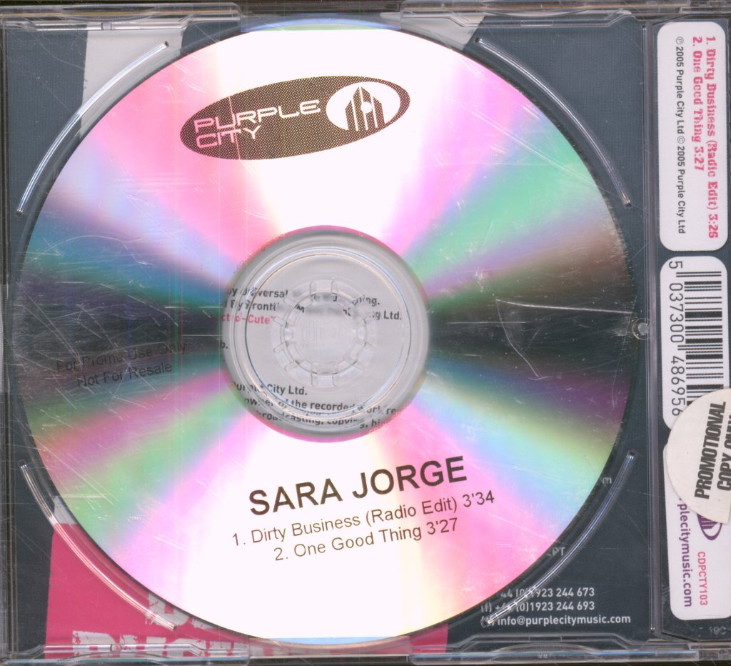 Sara Jorge - Dirty Business - Cdr