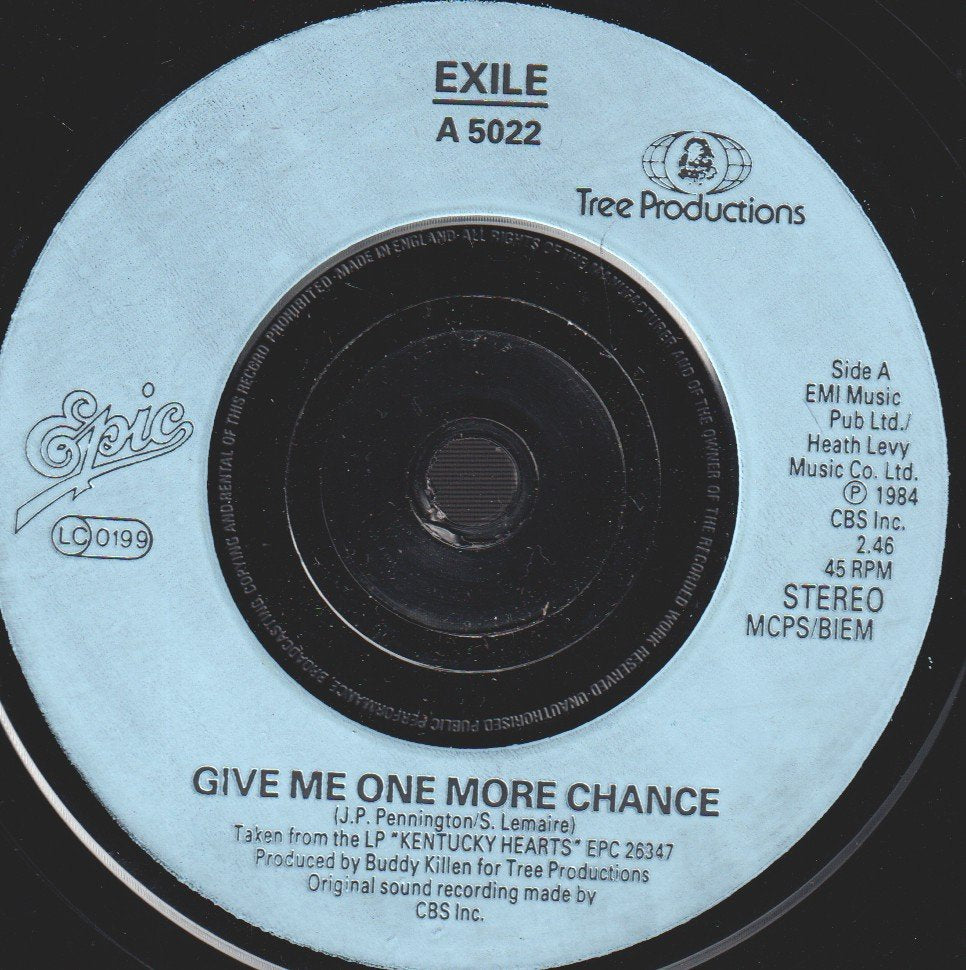 Exile (70'S Pop Group) - Give Me One More Chance - 7 Inch