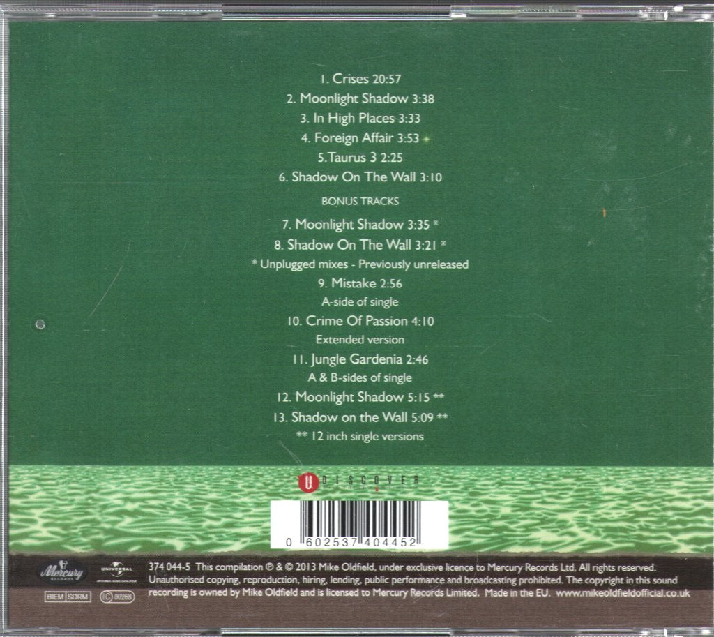 Mike Oldfield - Crises - Cd