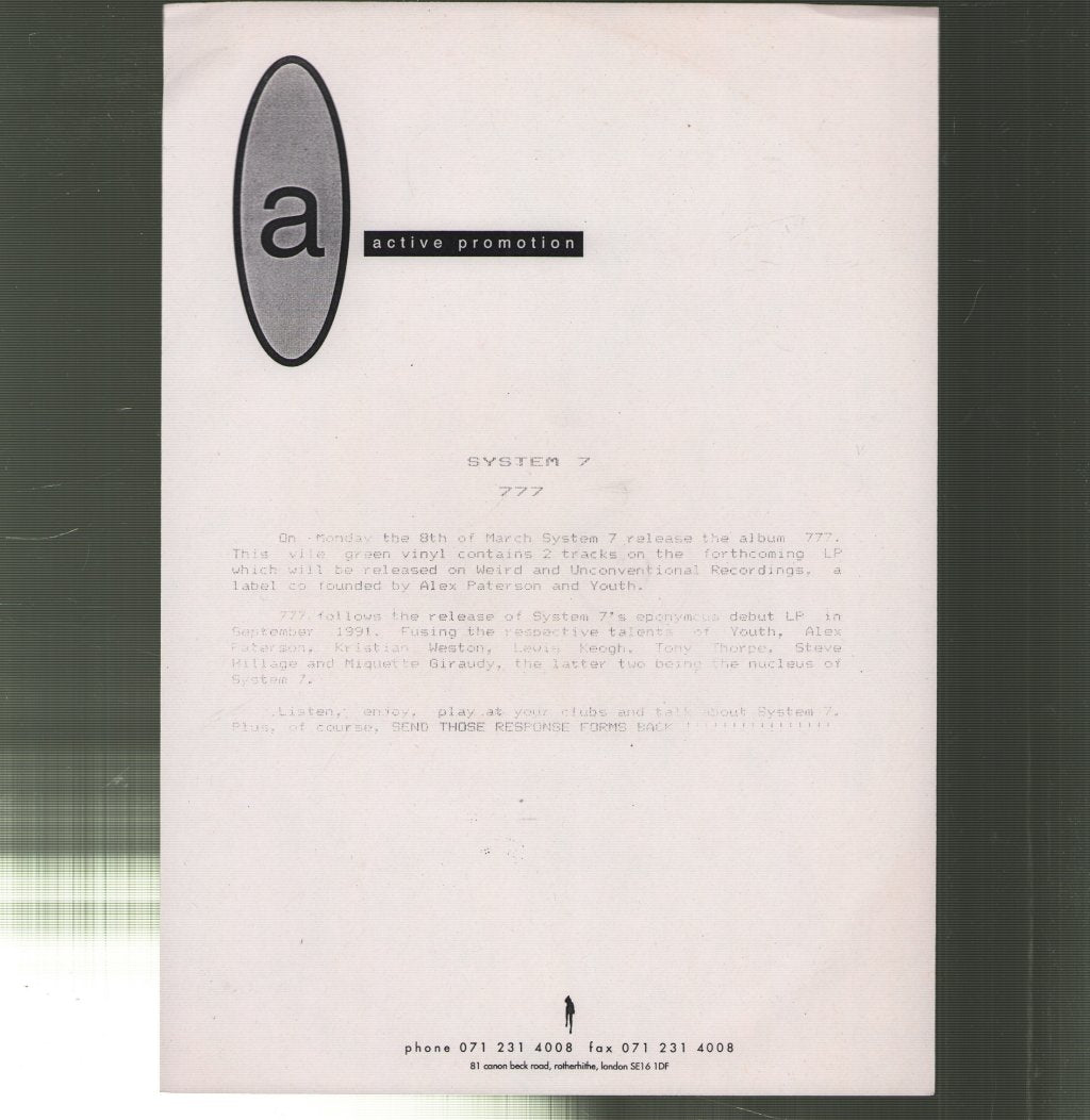 System 7 - Desir / Sinbad - 12 Inch