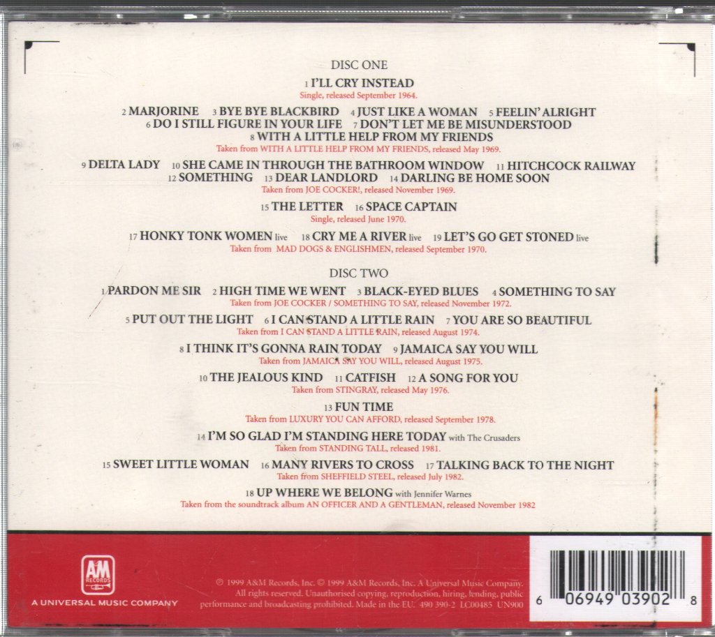 Joe Cocker - Anthology - Double Cd