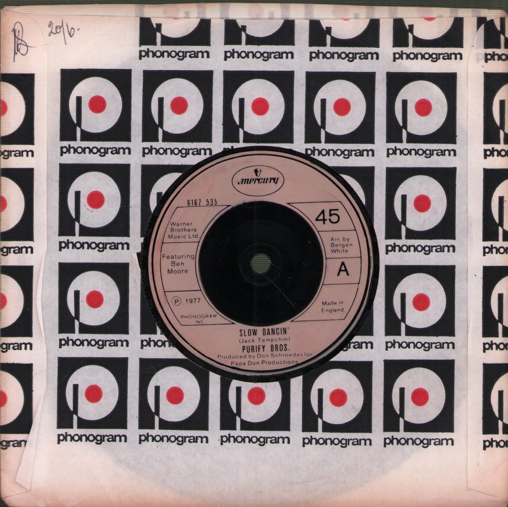 James & Bobby Purify - Slow Dancing - 7 Inch