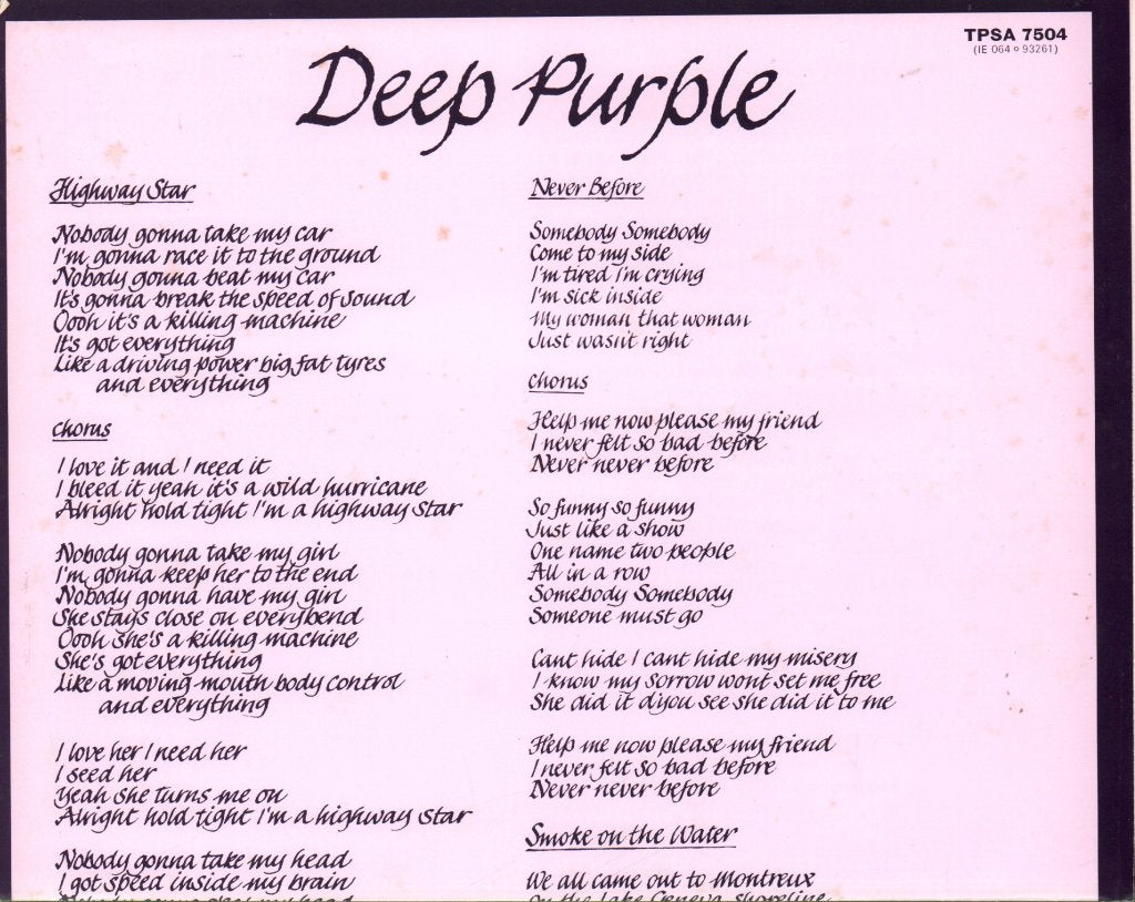 Deep Purple - Machine Head - Lp