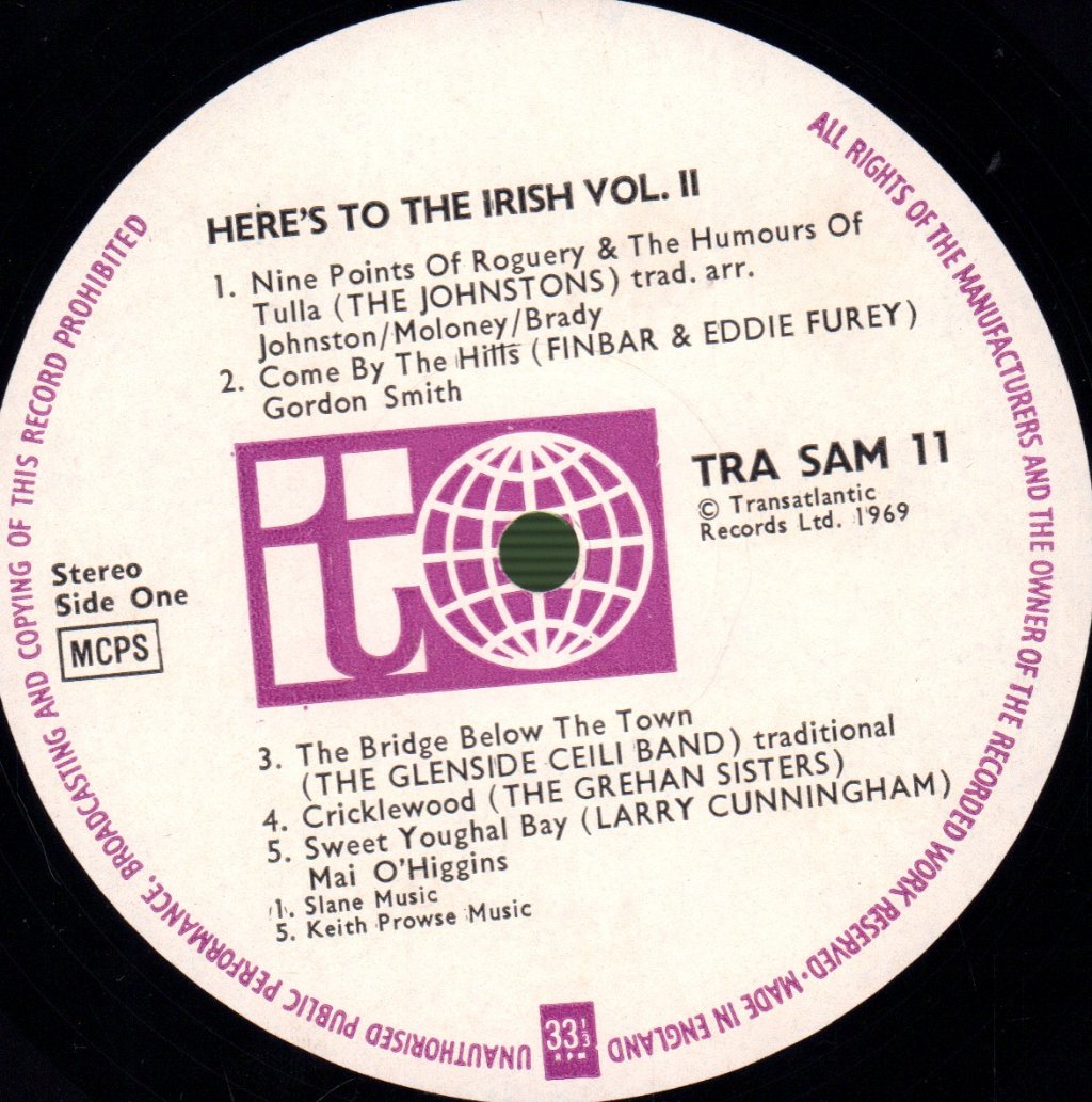 Various Artists - Here's To The Irish Vol 2 - Lp
