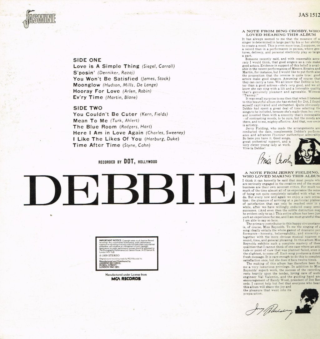 Debbie Reynolds - Debbie - Lp