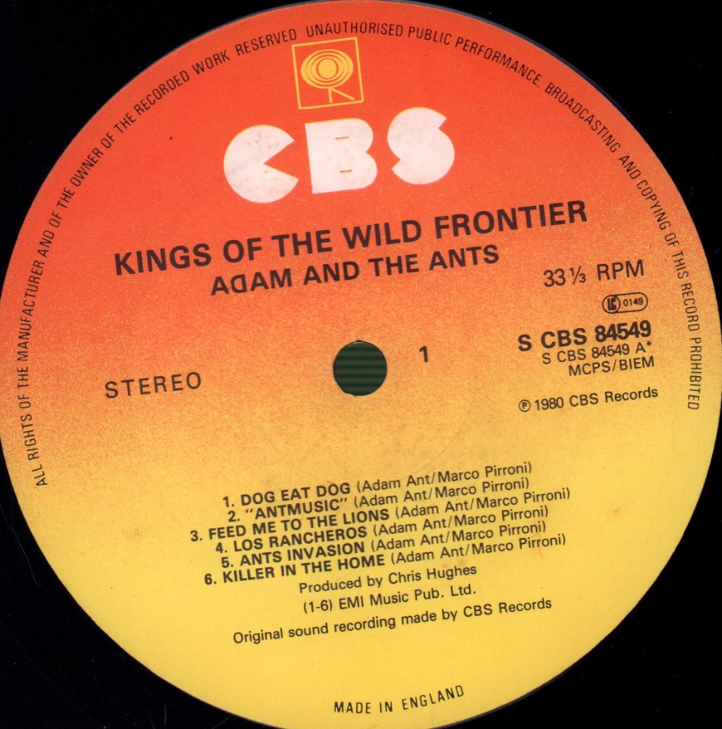 Adam And The Ants - Kings Of The Wild Frontier - Lp