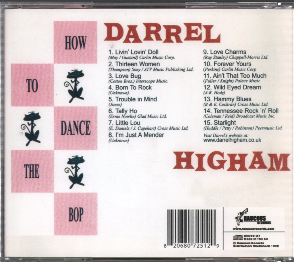 Darrel Higham - How To Dance The Bop! - Cd