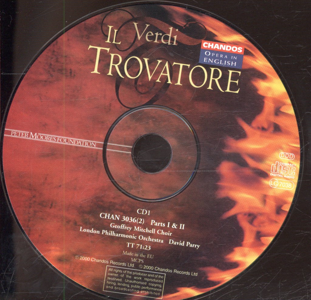 London Philharmonic Orchestra, David Parry - Verdi - Il Trovatore - Double Cd