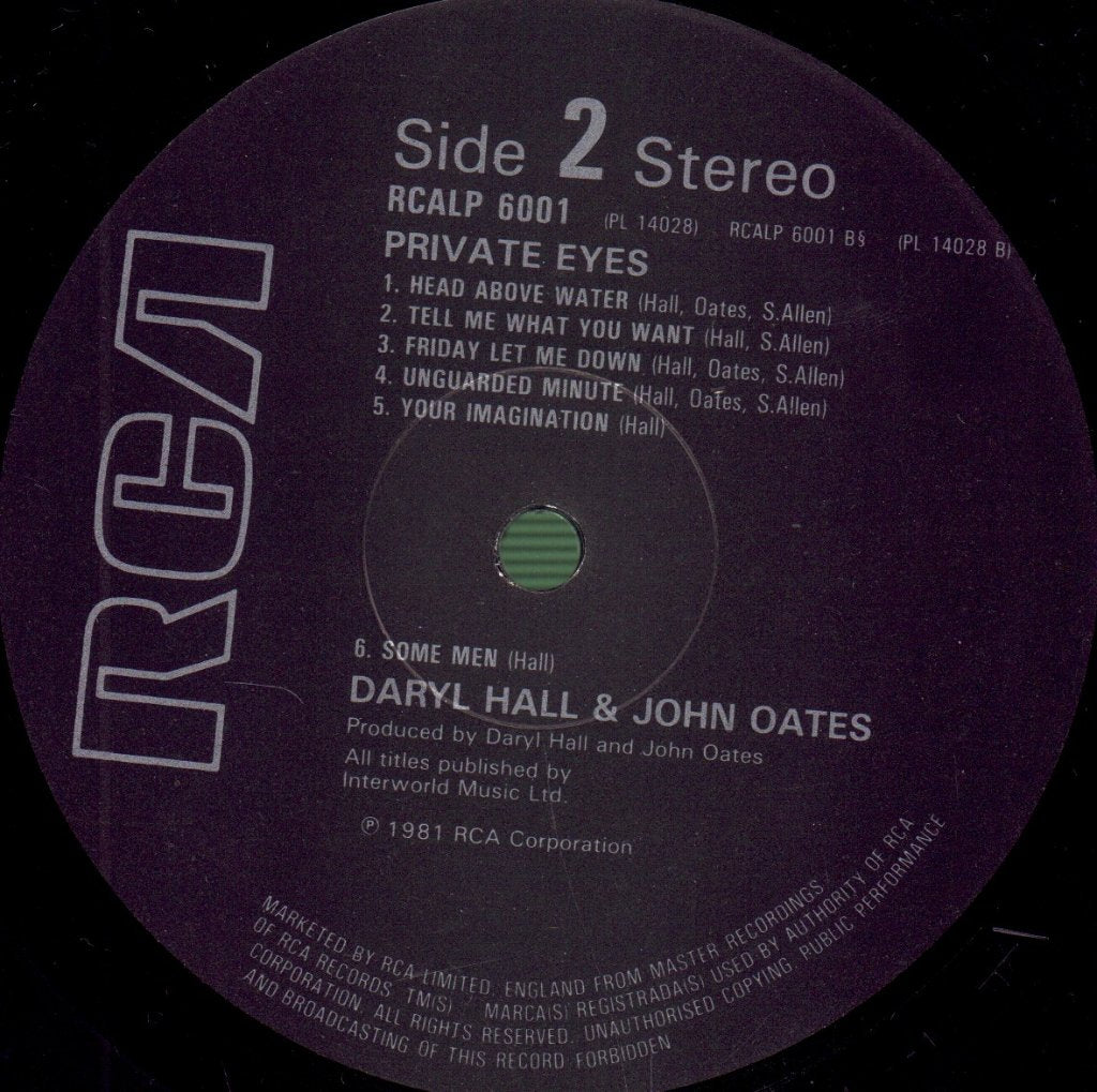 Hall And Oates - Private Eyes - Lp