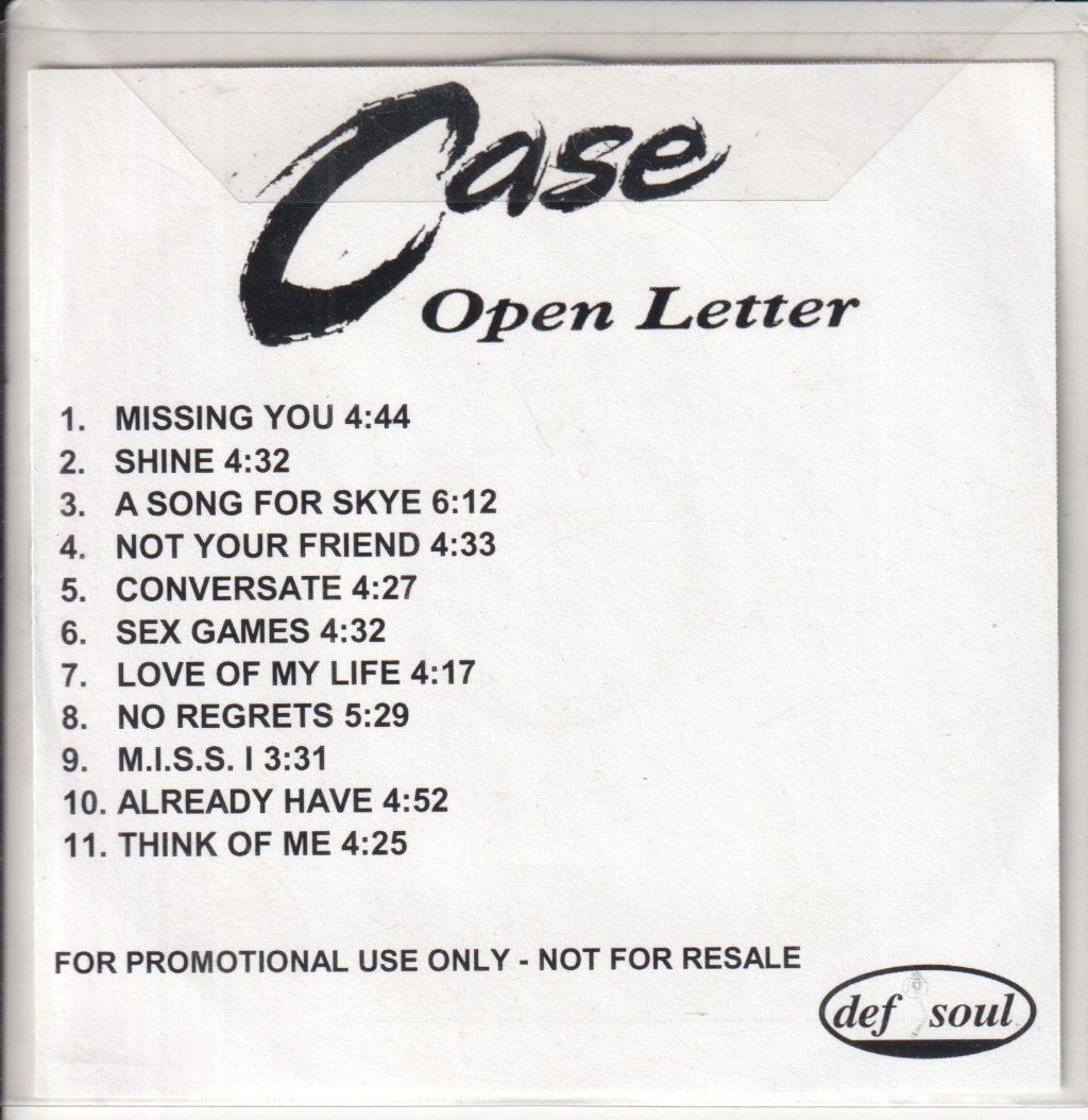 Case - Open Letter - Cdr