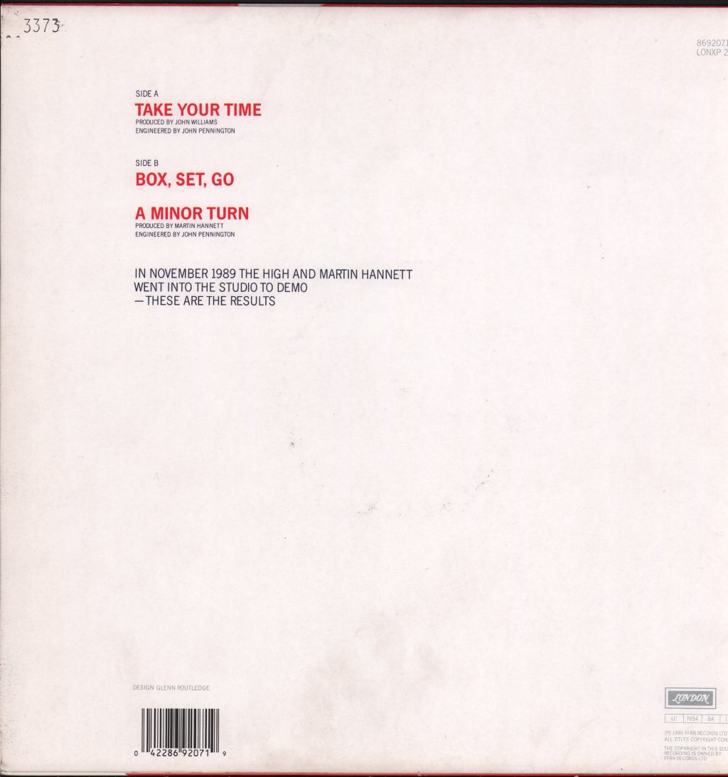High (Indie Group) - Take Your Time - 12 Inch