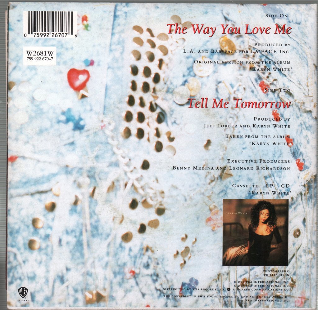 Karyn White - Way You Love Me - 7 Inch