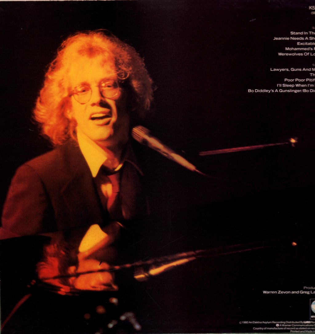 Warren Zevon - Stand In The Fire - Lp