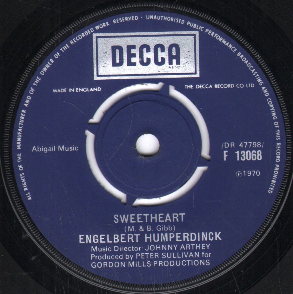 Engelbert Humperdinck - Sweetheart - 7 Inch