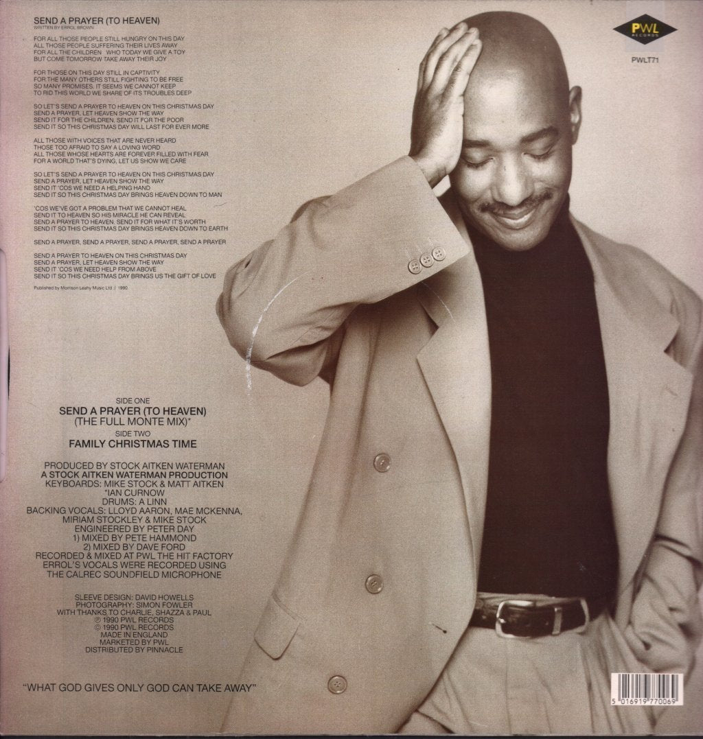 Errol Brown - Send A Prayer - 12 Inch