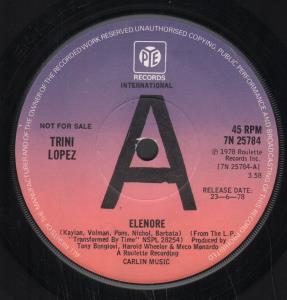 Trini Lopez - Elenore - 7 Inch