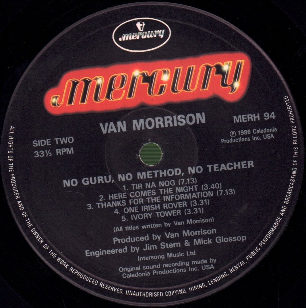 Van Morrison - No Guru No Method No Teacher - Lp