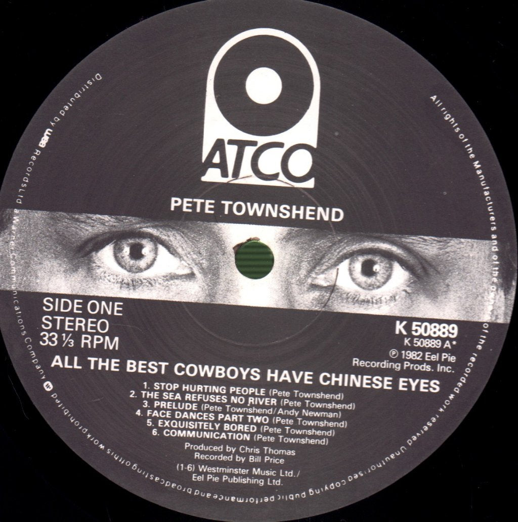 Pete Townshend - All The Best Cowboys Have Chinese Eyes - Lp