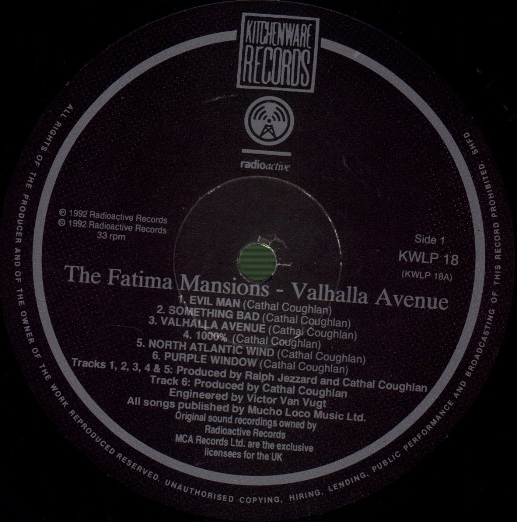 Fatima Mansions - Valhalla Avenue - Lp