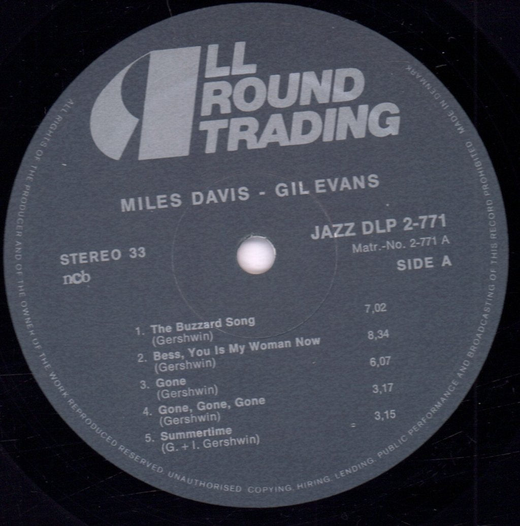 Miles Davis And Gil Evans - Original Greatest Hits - Double Lp