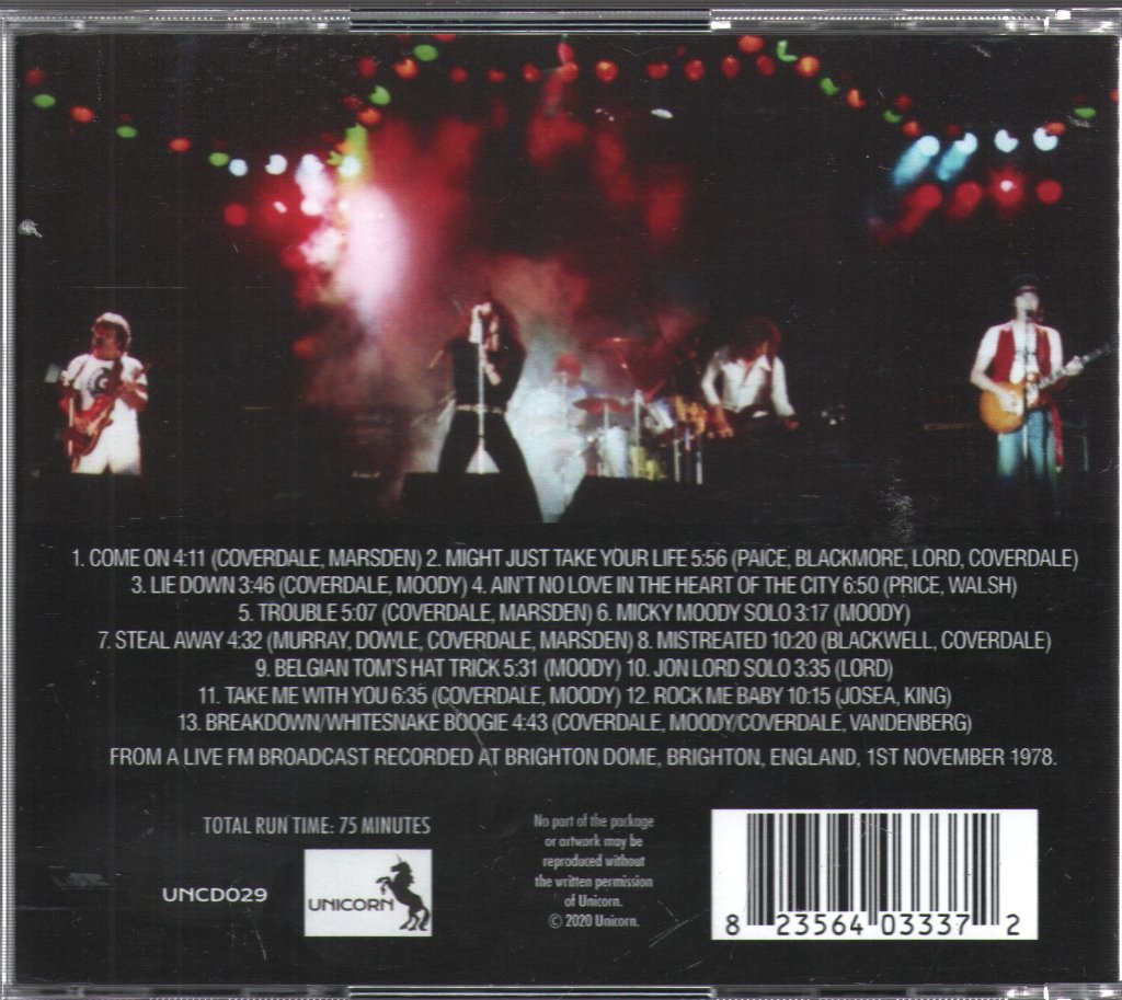 Whitesnake - Brighton Beach Memoirs - Cd