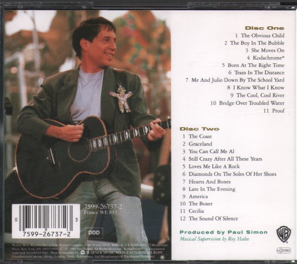 Paul Simon - Paul Simon's Concert In The Park (August 15th, 1991) - Cd Set
