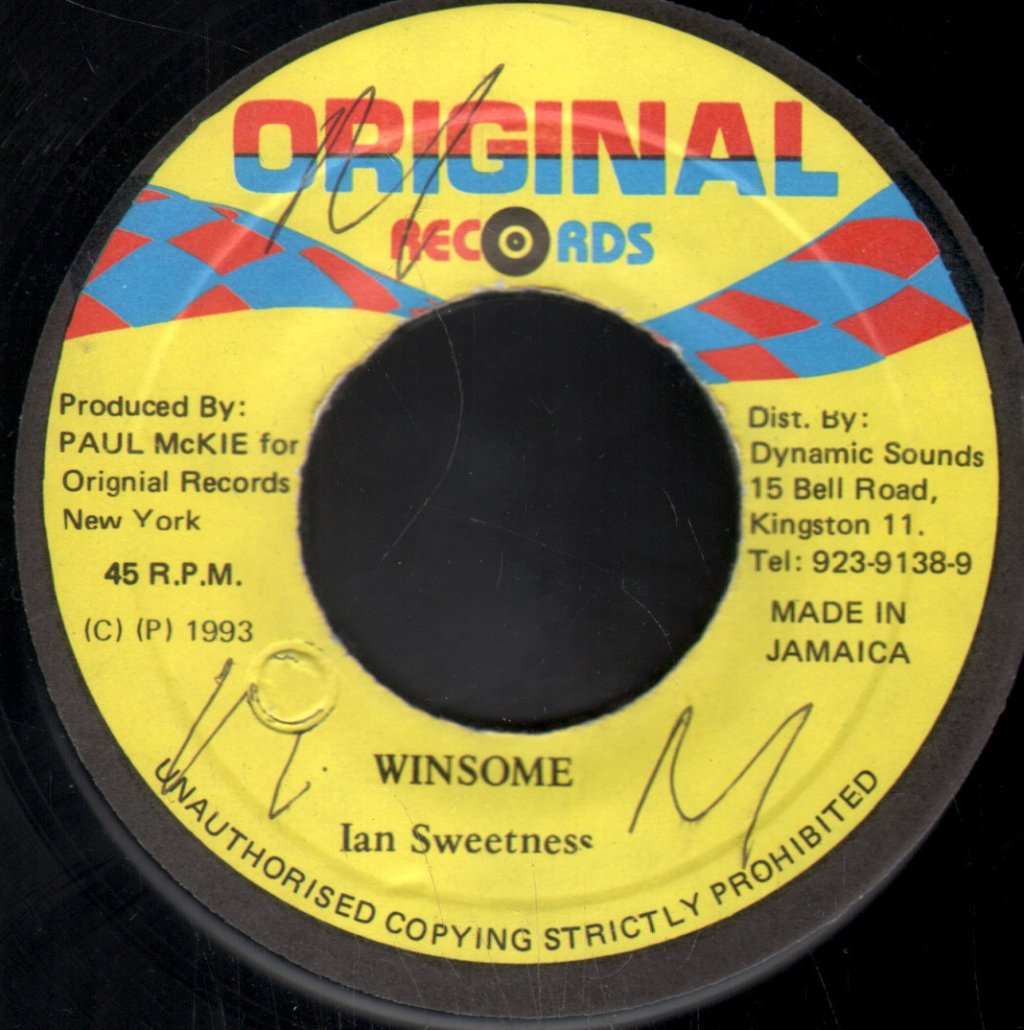 Ian Sweetness - Winsome - 7 Inch