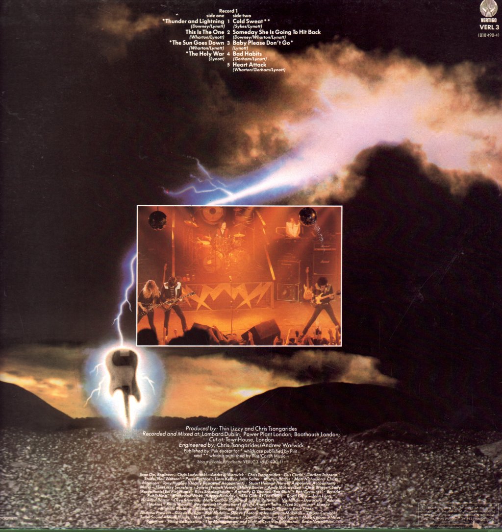 Thin Lizzy - Thunder And Lightning - Lp