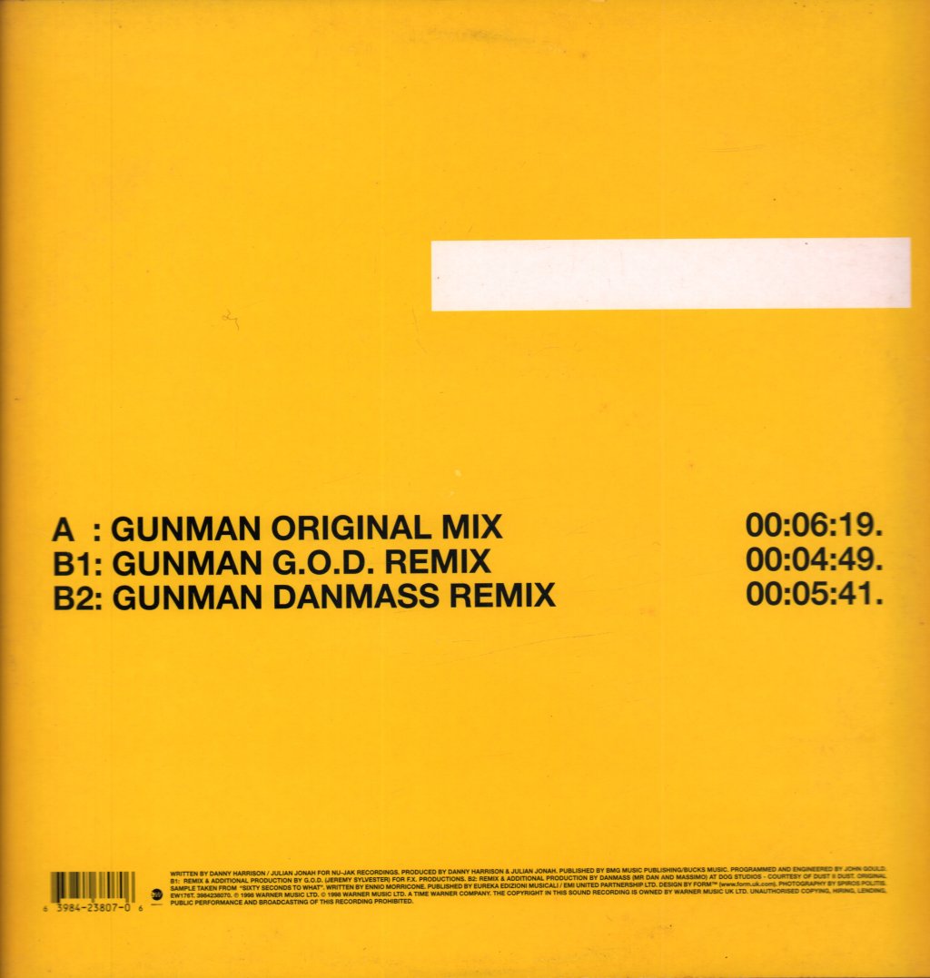 187 Lockdown - Gunman - 12 Inch