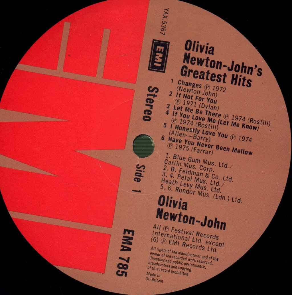 Olivia Newton John - Greatest Hits - Lp