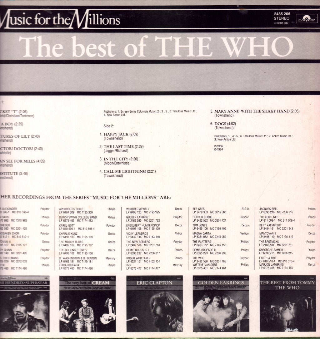 Who - Best Of The Who - Lp