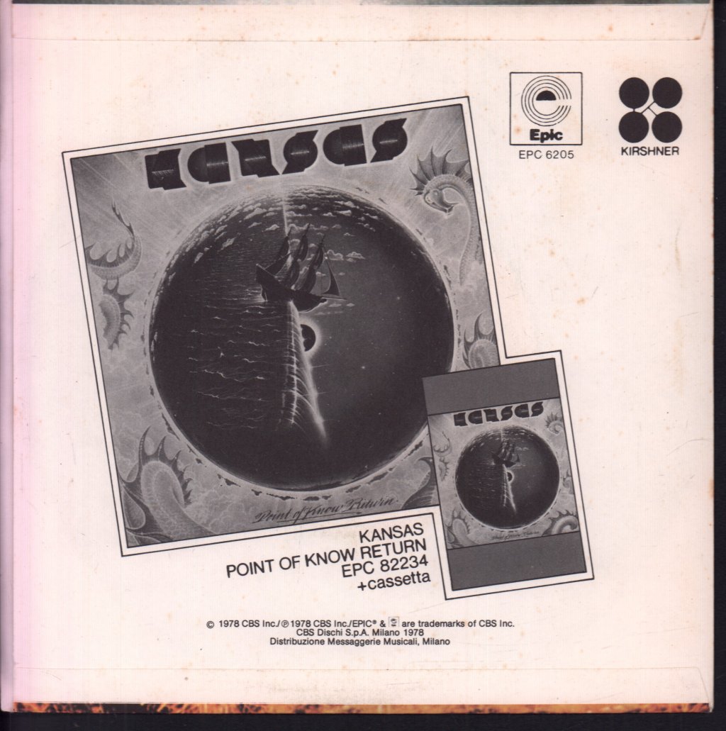 Kansas - Dust In The Wind - 7 Inch
