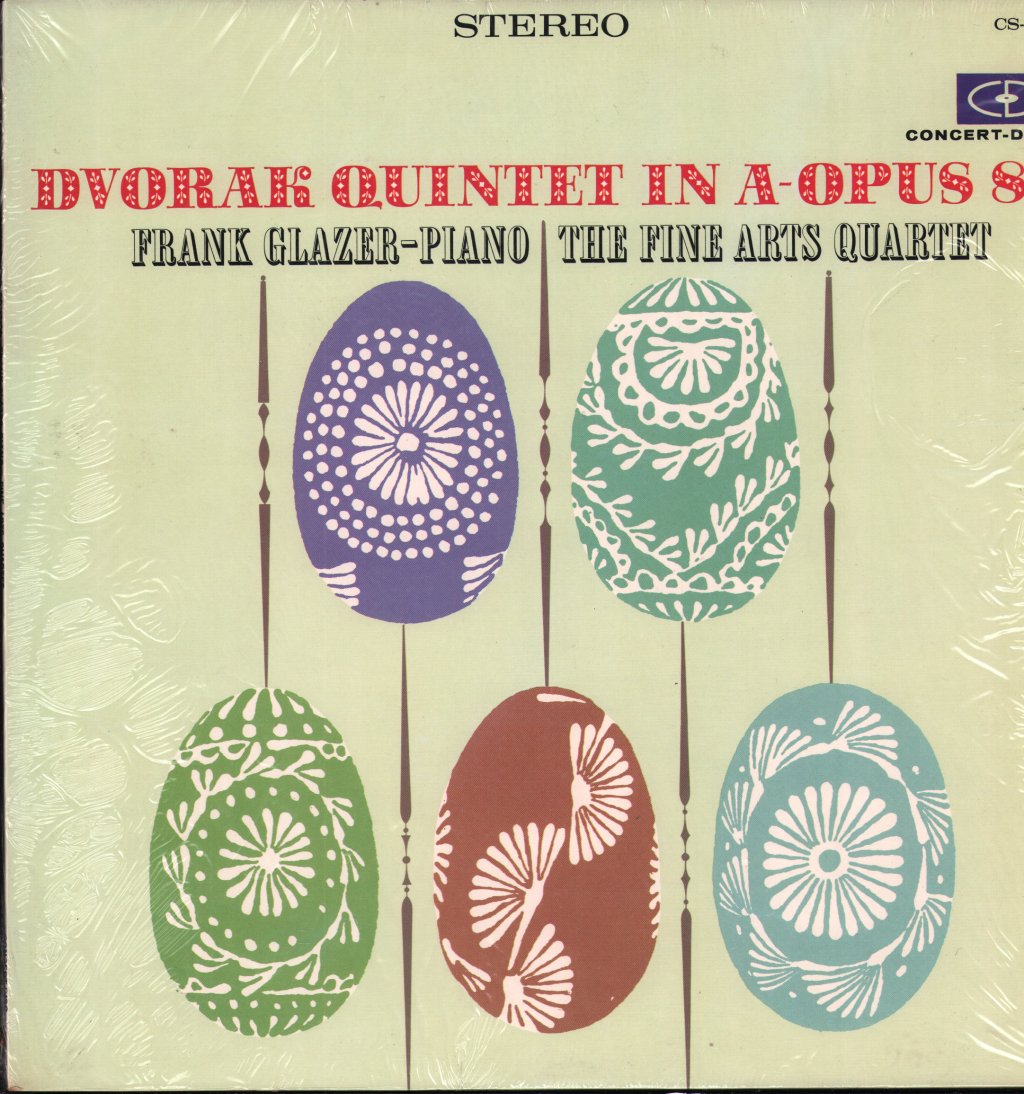Frank Glazer / Fine Arts Quartet - Dvorak - Quintet In A Major For Piano And Strings - Lp