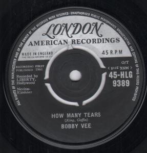 Bobby Vee - How Many Tears - 7 Inch