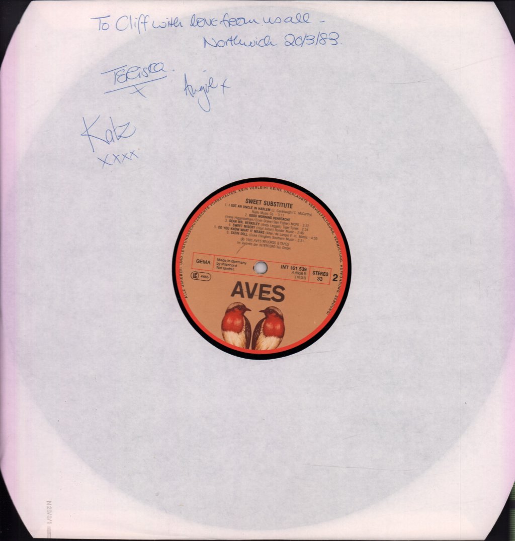 Sweet Substitute - Sweet Substitute - Lp