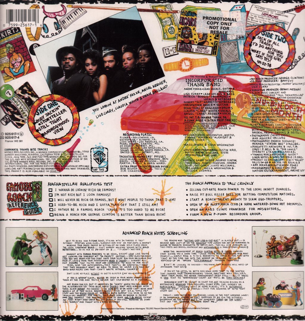 Incorporated Thang Band - Lifestyles Of The Roach And Famous - Lp